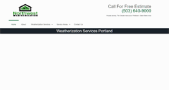 Desktop Screenshot of northwestweatherization.com